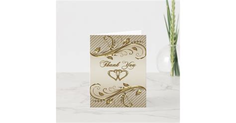 50th Wedding Anniversary Thank You Note Card Zazzle