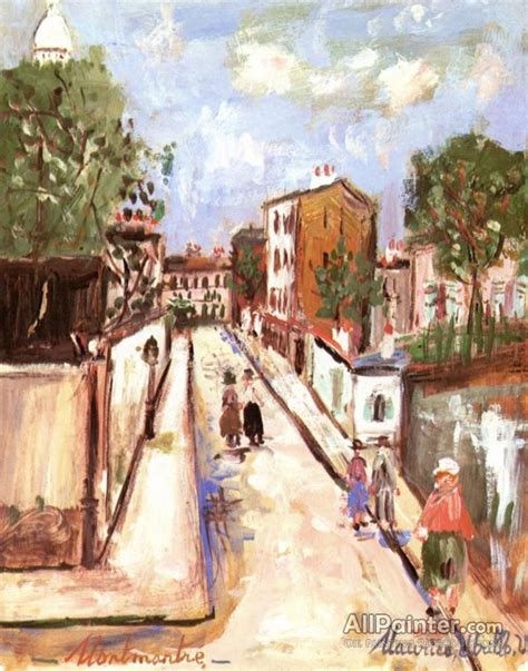 Maurice Utrillo Montmartre Oil Painting Reproductions For Sale Grand