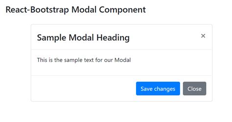 React 17 Bootstrap Modal Example Passing Data And Event Handlers From 4