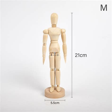 Wooden Manikin Doll Wood Artist Figure Model Hand Joint With Flexible