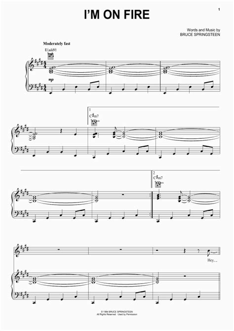 I M On Fire Piano Sheet Music Onlinepianist Hot Sex Picture