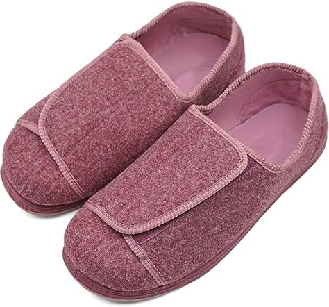 Womens Orthopedic Extra Wide Fit Slippers Diabetic Edema Shoes Bunions Relief With Adjustable