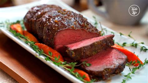 Serve with roasted vegetables or melting potatoes for a delicious and elegant meal. Christmas Beef Tenderloin | Taste Show
