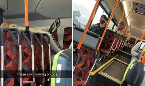 Appalling Moment Couple Are Filmed Having Sex On A Melbourne Bus Before Passenger Intervenes