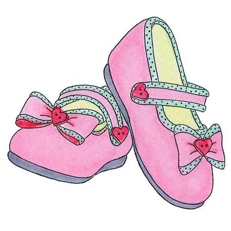8855 Baby Girl Shoes Rubber Stamp Sku E757 Print Pinterest