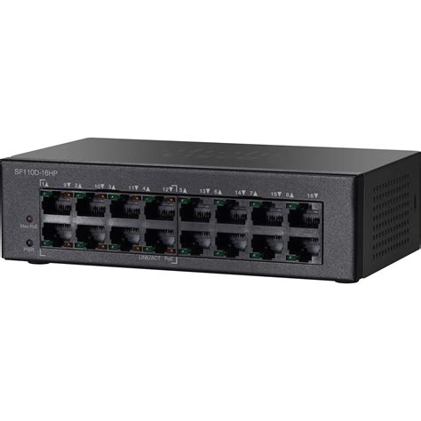 Cisco Sf110d 16hp 110 Series 16 Port Unmanaged Poe
