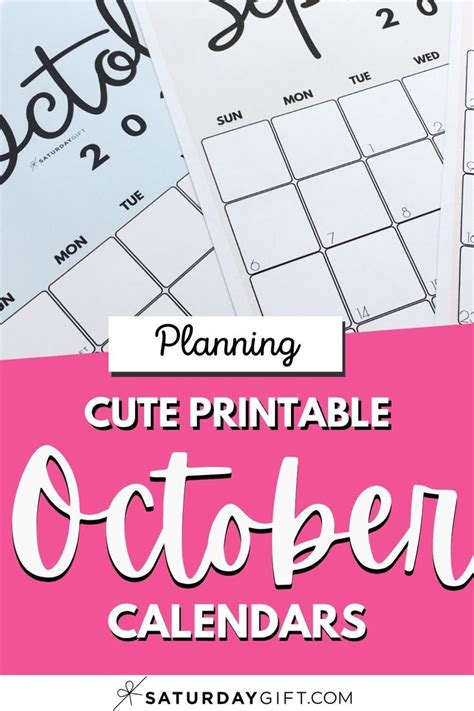 October Calendar Cute Andfree Printable October 2022 Calendar Designs