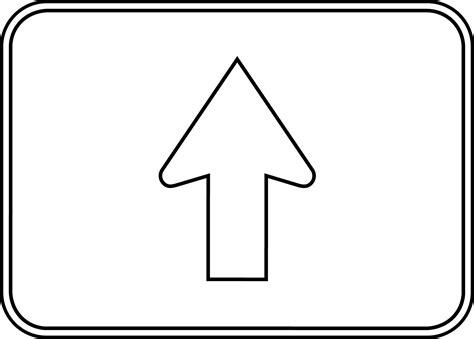 Straight Arrow Auxiliary Outline Clipart Etc