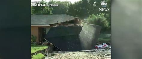 200 Foot Wide Sinkhole Swallows 2 Florida Houses Others At Risk Abc News