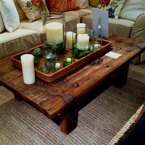Pallet shabby chic coffee table with wheels furniture plans. Pottery Barn coffee table | Coffee table pottery barn ...