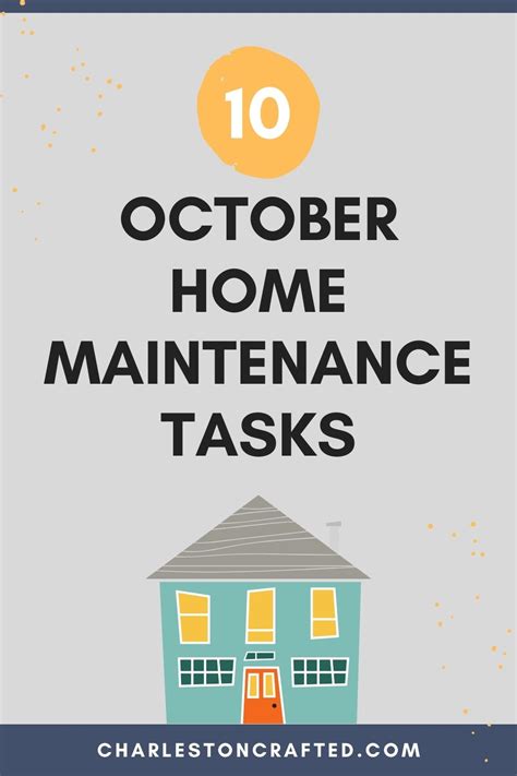 October Home Maintenance Checklist Free Printable
