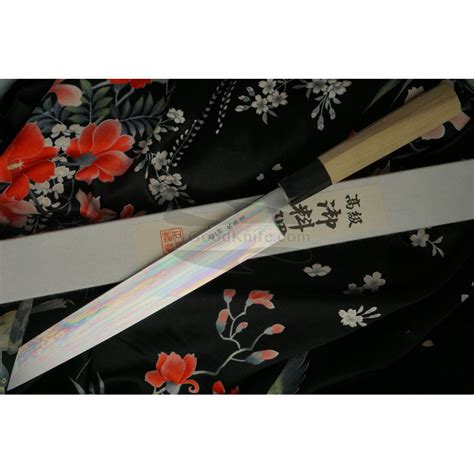 Kiritsuke Japanese Kitchen Knife Shiraki Hamono Honyaki Hrs 24cm For