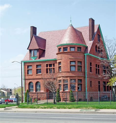Mi Detroit Bagley Residence On Jefferson Romanesque Architecture