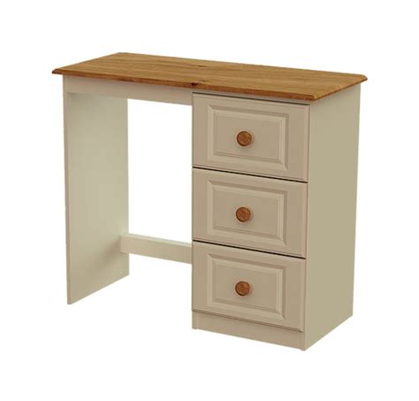 Ava Ivory Drawer Kneehole Dressing Table Hanafins Furniture Floor