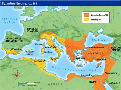 Map Of Byzantine Empire And Russia