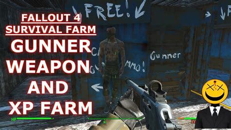 Gunner XP, Weapon, Armor Farm! Fallout 4 Survival Farm - YouTube
