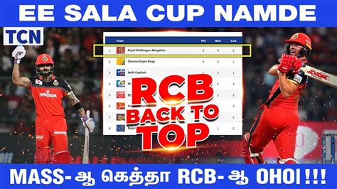 RCB Vs RR Ee Sala Cup Namde The Turning Point Matchday RCBvsRR Tamil Cricket News