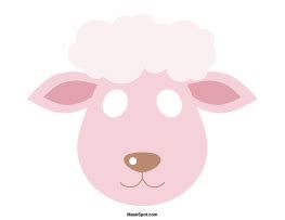 Free printable sheep template pdf. Free Mask Templates