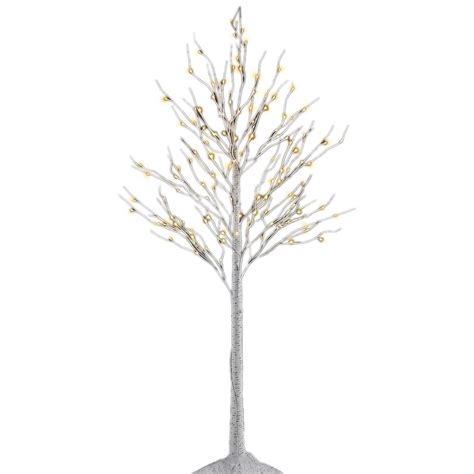 Proht 8 Ft 3 Watt Birch Tree With 132 Warm Led Lights Bhs8ft The