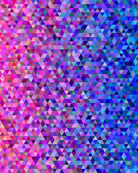 2024 Colorful Triangles Gradient Mosaic Abstract Hd Phone Wallpaper