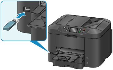 Printer driver & scanner driver for local connection. Canon : MAXIFY Manuals : MB2700 series : Inserting a USB Flash Drive