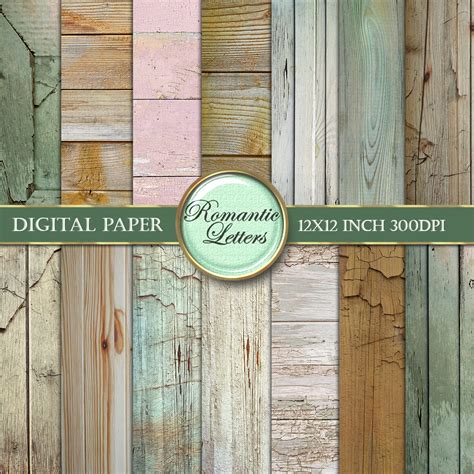 Digital Wood Paper Digital Wood Scrapbook Paper Background Etsy