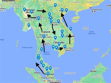 3 month southeast asia itinerary and backpacking route