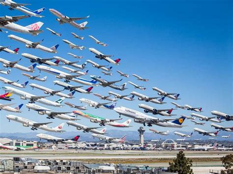 This Time Lapse Photo Of Planes Taking Off At Lax Is Absolutely