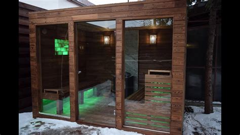 Diy Sauna Homemade Outdoor Sauna Build Time Lapse