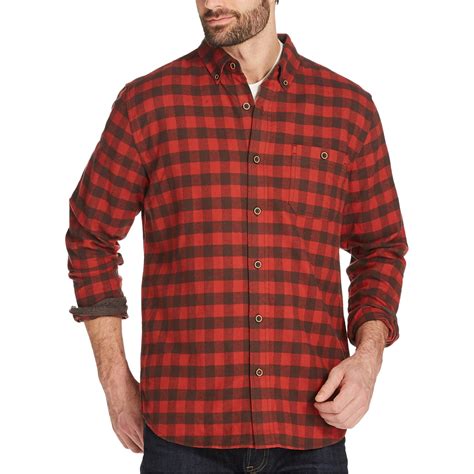 weatherproof weatherproof mens flannel plaid button up shirt
