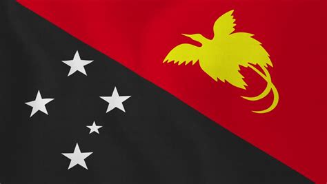 Papua new guinea emoji is a flag sequence combining regional indicator symbol letter p and regional indicator symbol letter g. Papua New Guinea Flag Loop 3 Stock Footage Video 1370221 ...
