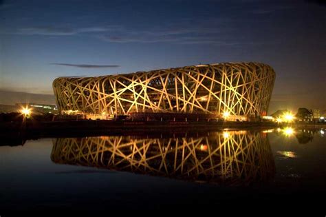 The Chinese National Stadium In Beijing The Birds Nest