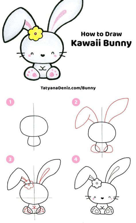 Como Dibujar Un Conejo Kawaii Paso A Paso Reverasite
