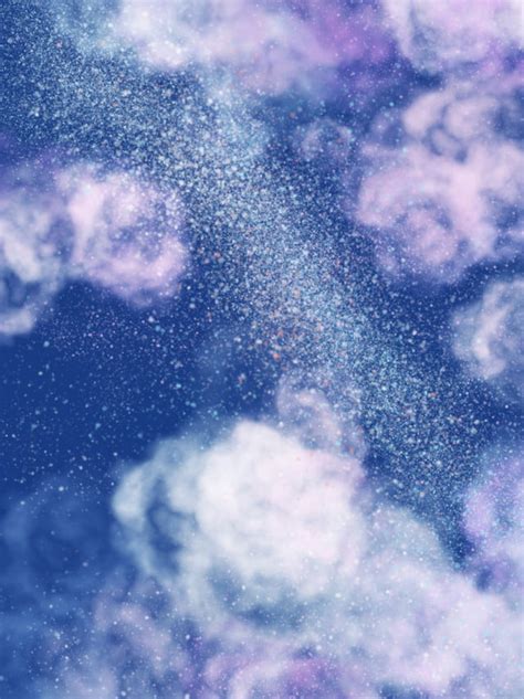 Starry Sky Galaxy Horizon Fantasy Background Skycloud