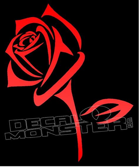 Rose Silhouette 15 Decal Sticker