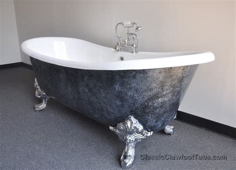 Mosaic bathtub #paintingbathtub #painting #bathtub #fun. 71" Cast Iron Double Ended Slipper Clawfoot Tub w/Imperial ...