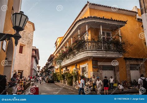 Cartagena De Indias Historiska Centrum Redaktionell Fotografering F R