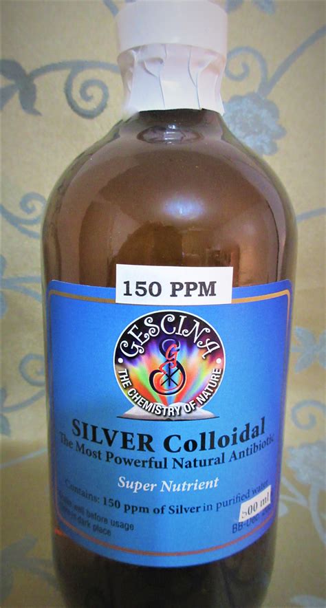 Silver Pure Colloidal Gescina The Chemistry Of Nature Inc