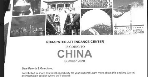 Local Events Noxapater Attendance Center Is Going To China