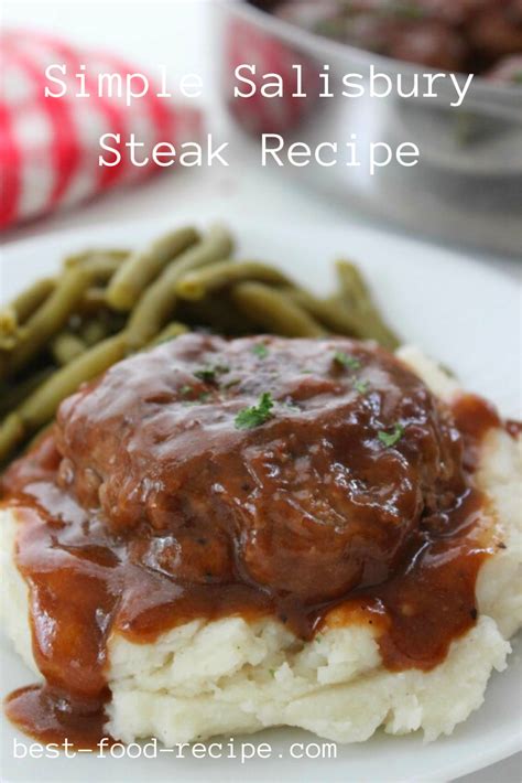 Was tasty and well cooked, particularly the cote burger and steak frites. . Simple Salisbury Steak Recipe | Recipes, Cafeteria food ...