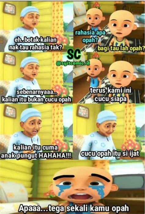 8 Meme Lucu Upin Ipin Bersama Opah Ini Bikin Kalian Ngakak Pokoknya