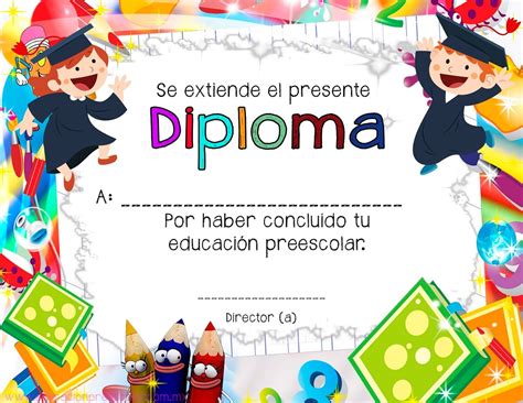 Pin De Raquelnr En Diploma Diploma Preescolar Diplomas Para Primaria
