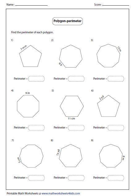 Polygon Shape Worksheet Studying Worksheets