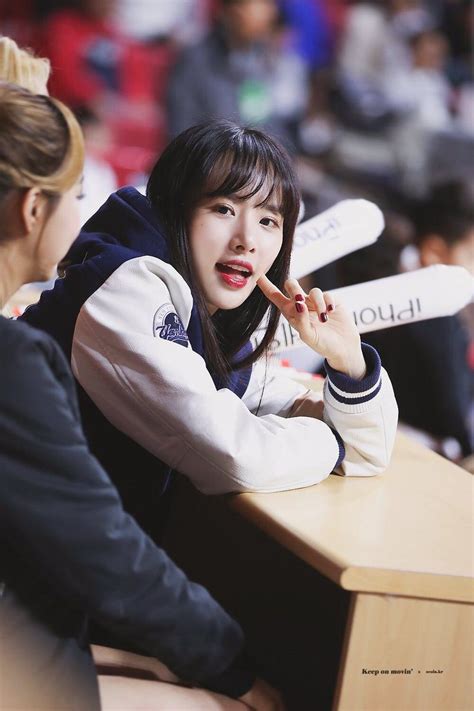 Wjsn Seola Kim Hyunjung At Busan Kt Sonicboom Basketball