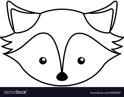 Cartoon Fox Face Template