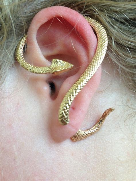 Egyptian Snake Ear Cuff Snake Earcuff Snake Ear Wrap By Hanciaco