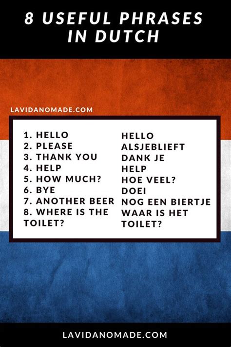 Useful And Basic Phrases To Know In Any Language Dutch Language