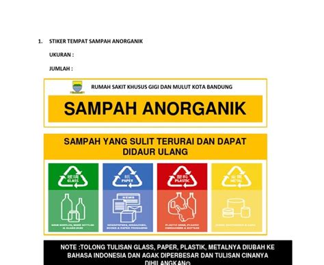 Tentunya kedua jenis sampah ini mempunyai perbedaan baik itu dari segi bentuk dan cara pengolahannya serta. Tulisan Sampah Organik ~ Stiker Sampah Organik Anorganik ...