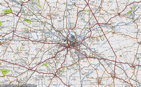 Historic Ordnance Survey Map Of Rugby 1946 Francis Frith