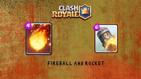 Clash Royale Epic Clan Battle Fireball 🔥 And Rocket Youtube